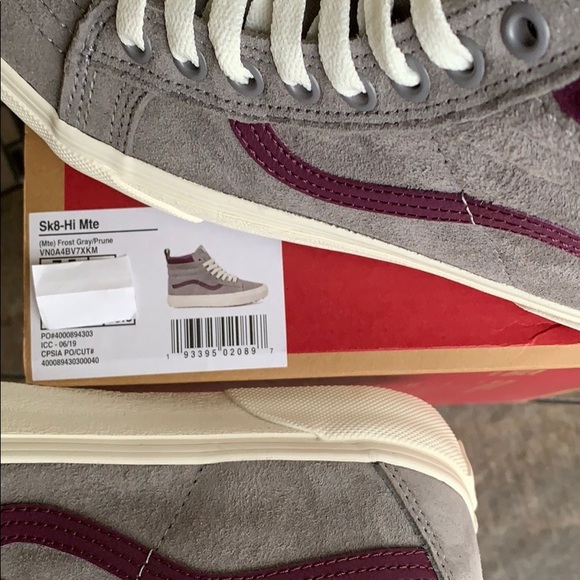 VANS SK-8-HI MTE FROST GRAY/PRUNE WMNS - Picture 6 of 16